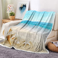Beach Throw Blanket – Blue Ocean Microfiber 60x80