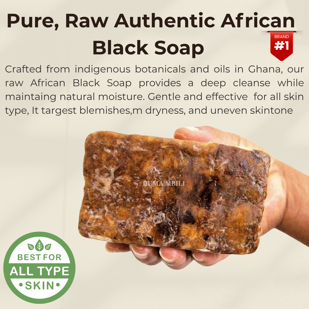 Authentic African Black Soap – Organic Skincare for Clear & Glowing Skin