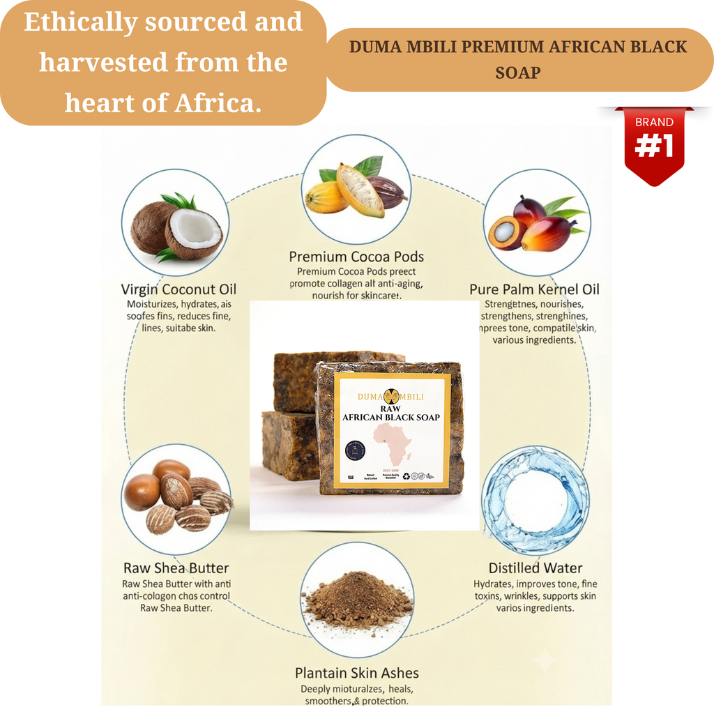 Authentic African Black Soap – Organic Skincare for Clear & Glowing Skin