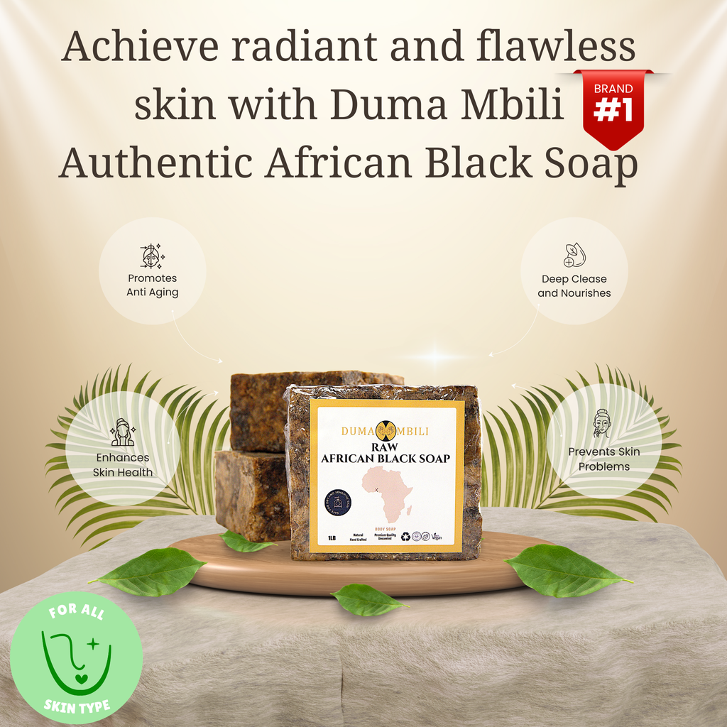 Authentic African Black Soap – Organic Skincare for Clear & Glowing Skin