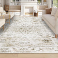 Washable Distressed Area Rug 8x10 – Non-Slip